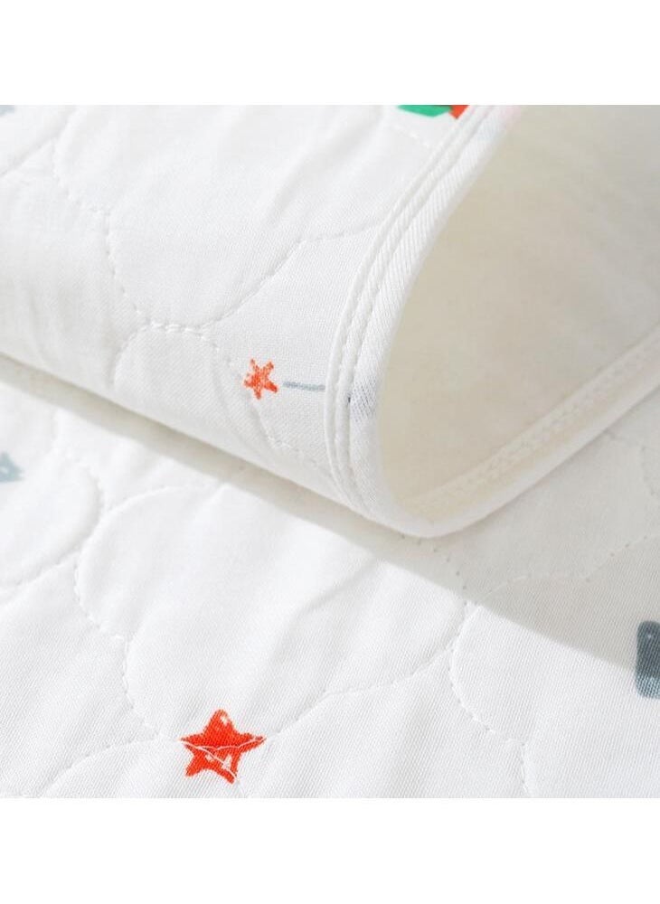 MIXDE Kids Diaper Changing Mat Mattress Sheet Protector Baby Waterproof Bed Pad Bed Wetting Pads Washable and Reusable Potty Training Pads for Pack in Play/Crib/Mini Crib 50*70CM - Image 3