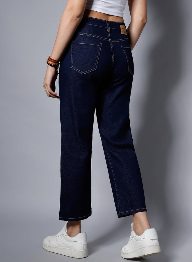 هاي ستار جينز بقصة منتظمة وخصر مرتفع وغسلة متوسطة - Image 3