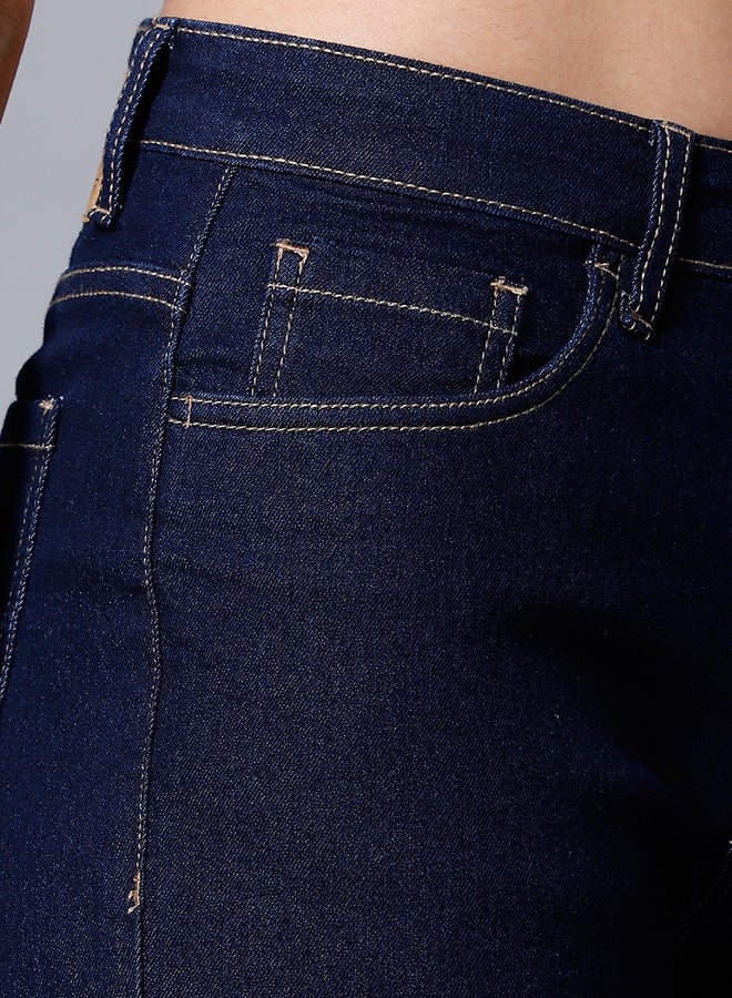هاي ستار جينز بقصة منتظمة وخصر مرتفع وغسلة متوسطة - Image 4