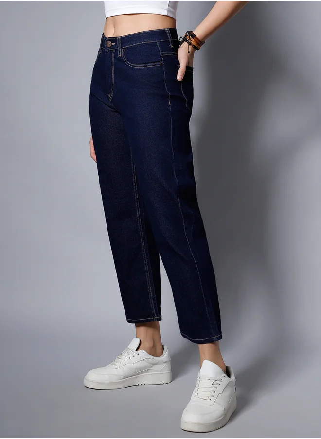 هاي ستار High Rise Mid Wash Regular Fit Jeans