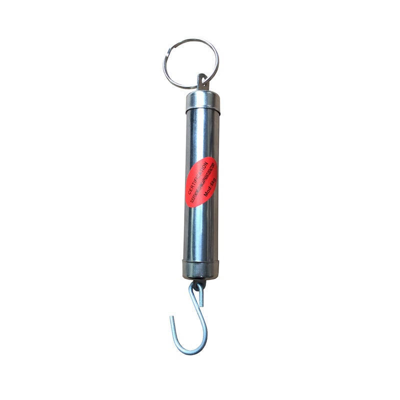 Round Tube Spring Scale Pull Scale Hook Scale Mechanical Scale Pipe Scale Portable Scale Hook Portable Scale 50Kg Teaching Scale - Image 1