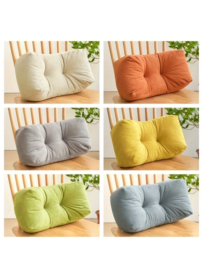 Lime Green Lumbar Pillow Backrest Cushion For Office Chair And Student Napping - Image 1