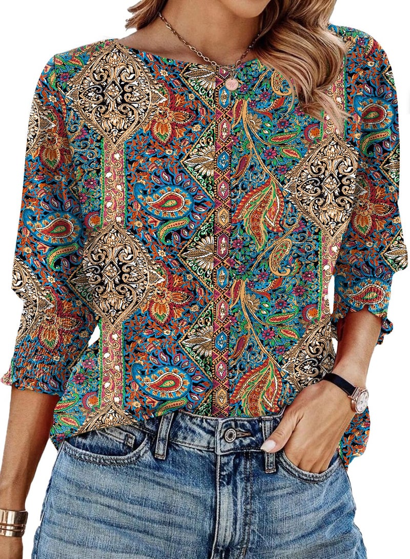 IECCP Women Summer Tops 2026 Spring Tops Trendy Ladies Top Western Outfit Spring Blouses for Women 2026 - Image 1