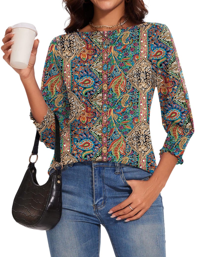 IECCP Women Summer Tops 2026 Spring Tops Trendy Ladies Top Western Outfit Spring Blouses for Women 2026 - Image 2