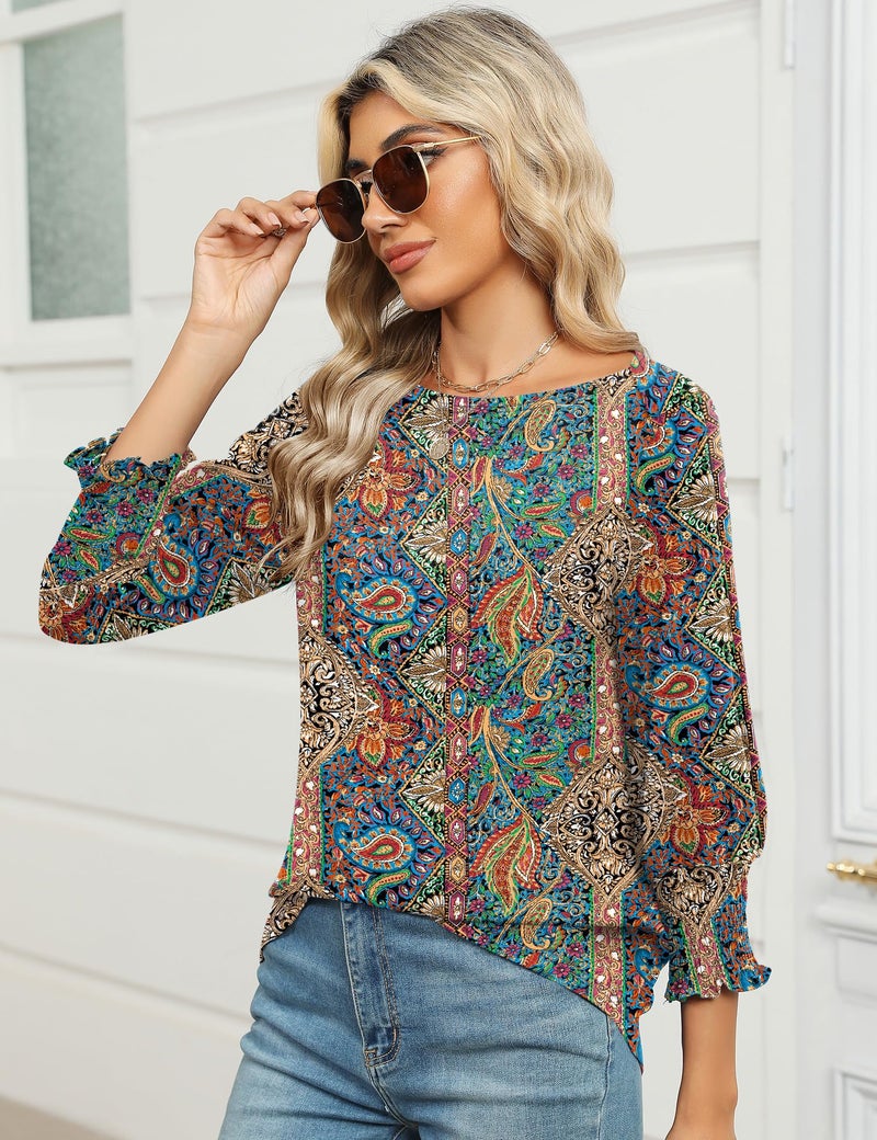 IECCP Women Summer Tops 2026 Spring Tops Trendy Ladies Top Western Outfit Spring Blouses for Women 2026 - Image 4