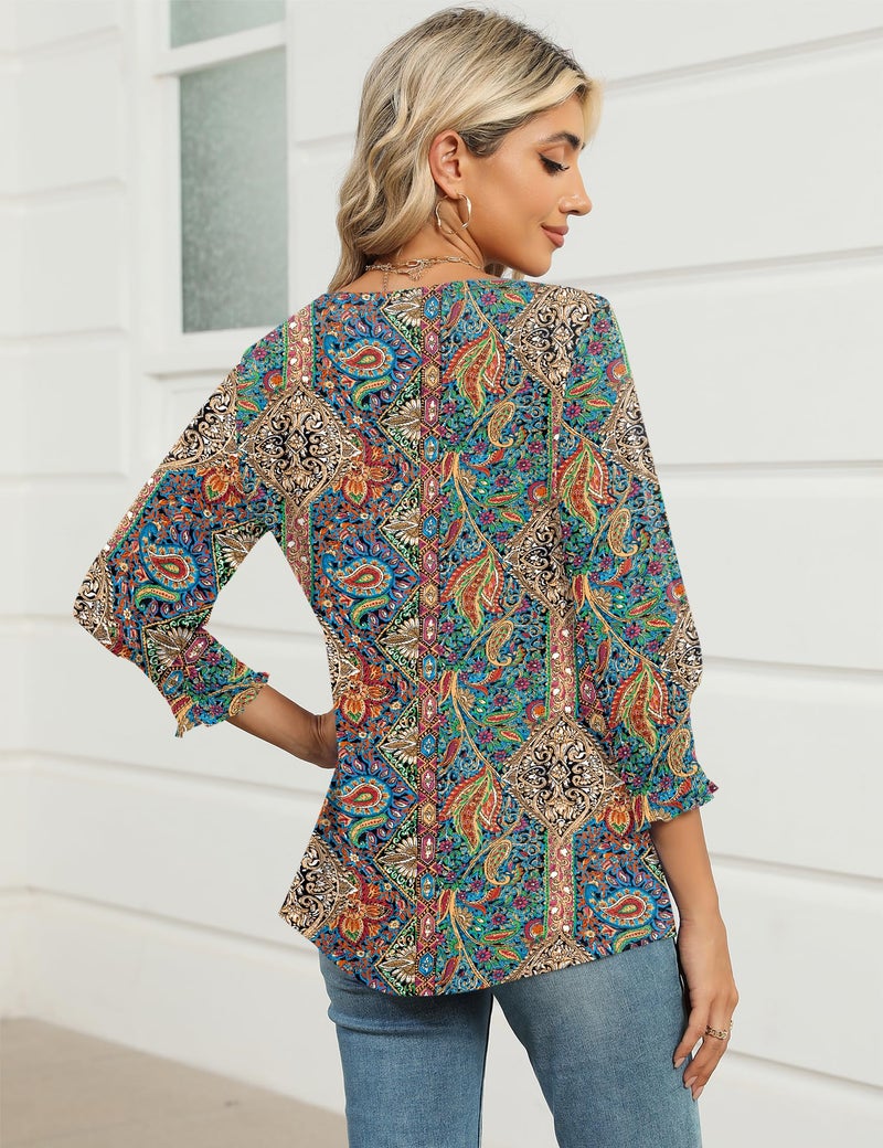 IECCP Women Summer Tops 2026 Spring Tops Trendy Ladies Top Western Outfit Spring Blouses for Women 2026 - Image 5