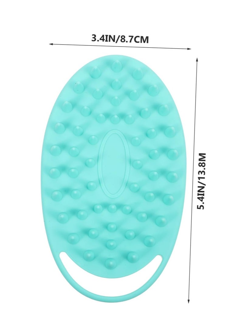 فلوشرينيك 2 قطعة سيليكون الجسم المكرر ، فرشاة تقشير ، 2 في 1 حمام وشامبو فرشاة ، تدليك فروة الرأس ، الرغوة جيدا ، طويلة الأمد ، سهلة التنظيف ، وأكثر نظافة من Loofah التقليدية - Image 2