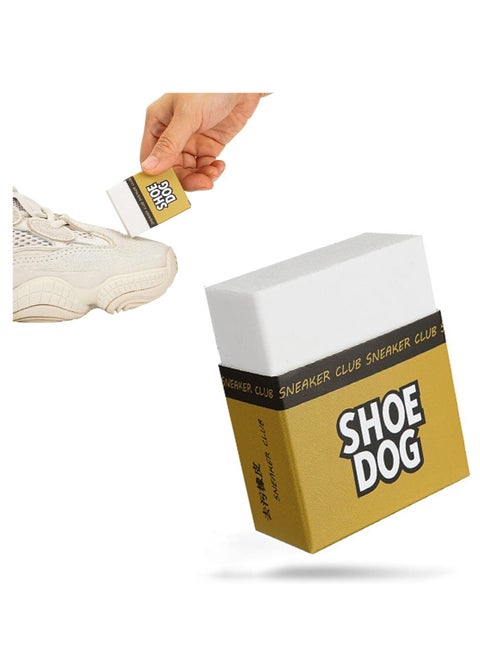 Multi-Use Shoe Cleaning Eraser – Waterless Stain Remover Dry Cleaner – Portable Shoe Eraser for Cleaning Sneakers, Leather, Casual, Boots – Rubber Shoe Care Eraser (Shoe Dog)