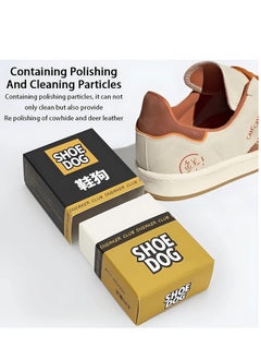 Plan A Multi-Use Shoe Cleaning Eraser – Waterless Stain Remover Dry Cleaner – Portable Shoe Eraser for Cleaning Sneakers, Leather, Casual, Boots – Rubber Shoe Care Eraser (Shoe Dog)  - Image 5