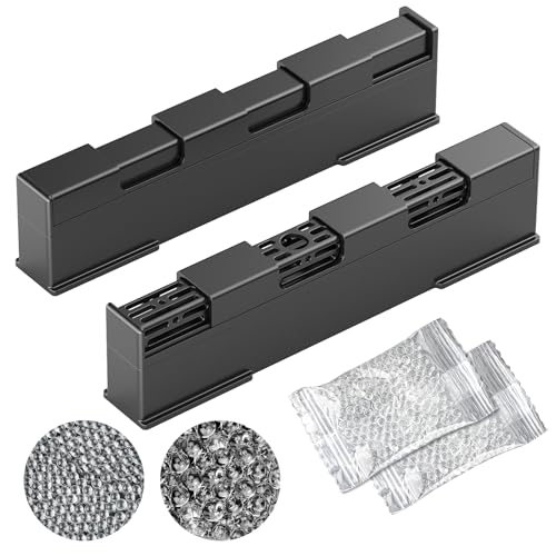 KEJIAR Cigar Humidifier, Innovative Sliding Lid Cigar Humidor Accessories for Men, Humidor Humidifier with Manual Humidity Control, Cigar for Men Care Specialist-2 Piece (Black) - Image 1
