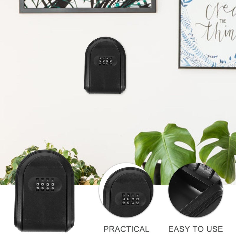 Wall Mount Outdoor Key Lock Box Combination Code Portable Key Holder - Image 4