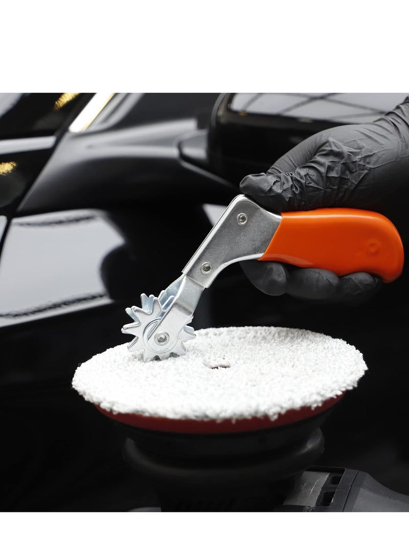 Zikra Polishing Pad Conditioning Brush Set, Wool Buffing Pad Cleaning Spur Tool, Foam Pad Brush, Professional Car Buffing Pad Cleaning Tools for Wool and Foam Pads. - Image 3