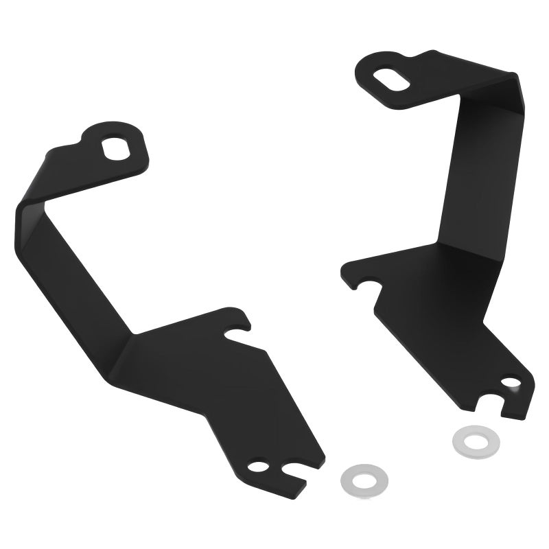 telfair Engine Hood Ditch Light Brackets for LED Pod Lights Compatible with 19992006 Chevrolet SilveradoTahoeSuburban Fit for 19992006 GMC SierraYukon HeavyDuty Steel Mounting Brackets - Image 2