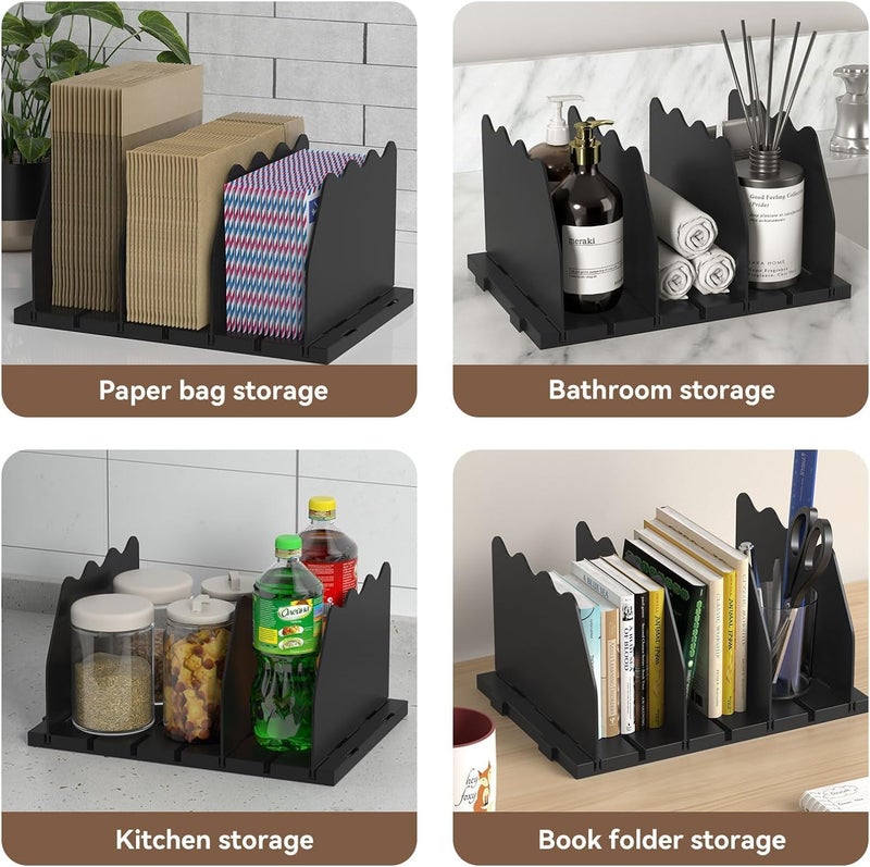 Horoof Home Adjustable Black Acrylic Purse Organizer - Handbag and Pocketbook Storage Rack - Image 4