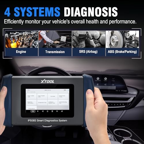 XTOOL XTOOL IP508S OBD2 Scanner: Engine, ABS, SRS, Transmission Car Scanner Diagnostic Tool, Code Reader for Cars & Trucks with 4 Systems Scan, 15 Resets, Full OBD2 Test, CAN FD for GM, Free Updates - Image 2