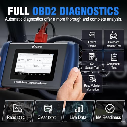 XTOOL XTOOL IP508S OBD2 Scanner: Engine, ABS, SRS, Transmission Car Scanner Diagnostic Tool, Code Reader for Cars & Trucks with 4 Systems Scan, 15 Resets, Full OBD2 Test, CAN FD for GM, Free Updates - Image 5