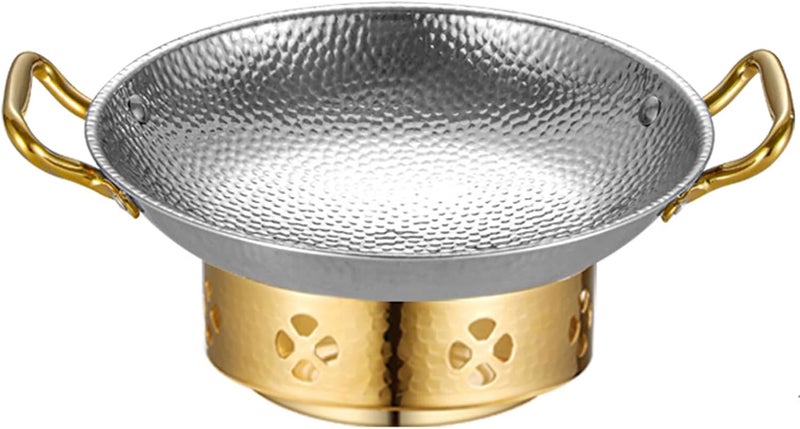 Spanish Paella Pan, Stainless Steel Skillet, Nonstick Omelet Pan with Dual Handle for Seafood and Lobster, Ideal for Home, Restaurant, and Outdoor Cooking - Image 1