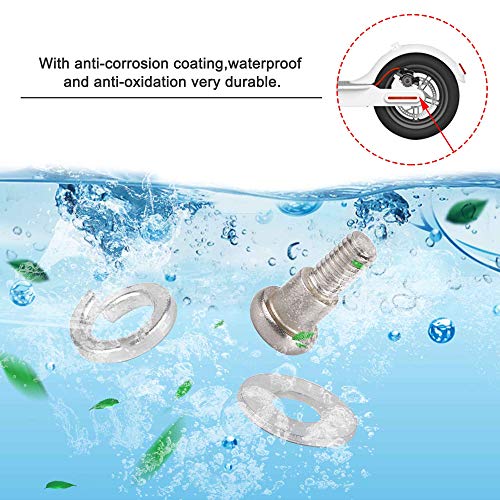 TOMALL Scooter Rear Wheel Fixed Bolt Screw Stainless Steel Fixed Screw Kit 2 PCS for Xiaomi Mijia M365 Electric Scooter - Image 4