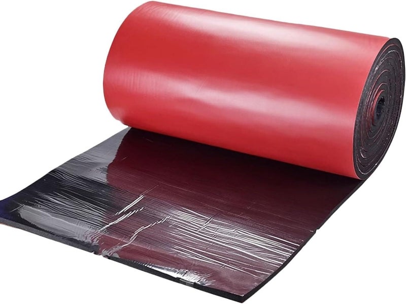 MekUk Garage Wall Protector Car Door Protector Bumper Body Guard, Self Adhesive Rubber Foam Wall Padding, Proofing Car Door Wall Protector Collision for Parking Garages(Rosso,6m) - Image 1