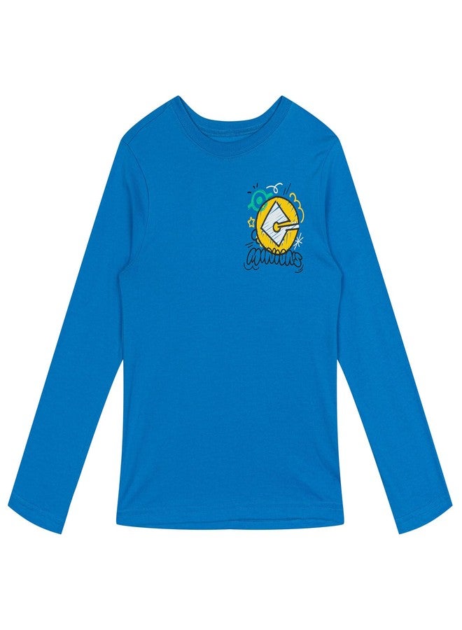 Minions Toddler Boys 2 Pack Long Sleeve T-Shirts Royal Blue/Yellow 2T - Image 2
