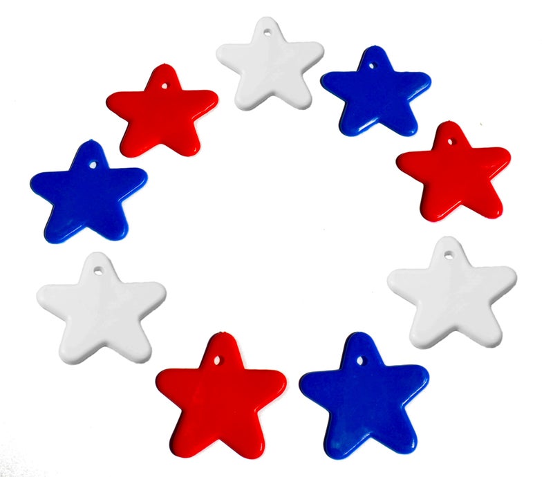 810 Gram RedWhiteBlue Stars Weights 100 Pack