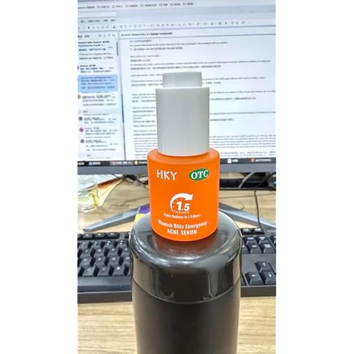 HKY - Acne Serum For Face, 1.5 Hour Blemish Blitz Emergency Anti Acne Treatment To Reduce Redness With Salicylic Acid, Niacinamide, Panthenol, Retinol - Prone Skin - Image 2