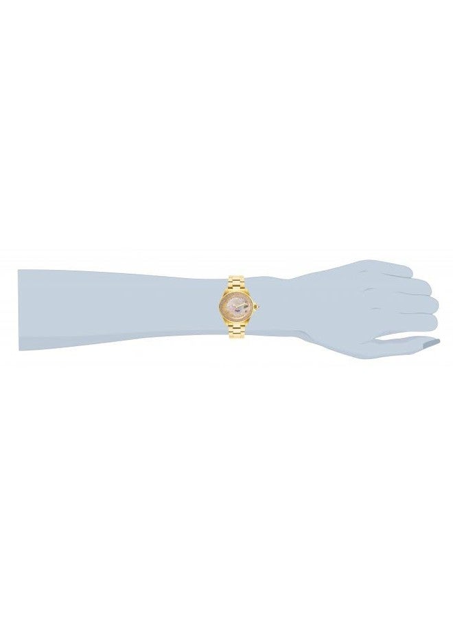 INVICTA Women's Analogue Quartz Watch with Stainless Steel Strap 22875, Gold, bracelet - Image 3