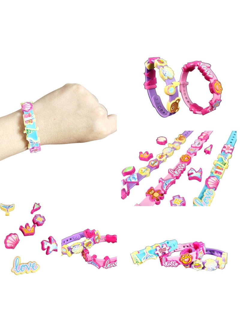 BESTPEAK Jewelry Making Kit - Arts and Crafts for Girls Ages 3-7, Toys - Necklace Creative DIY Kit, No Wire Required  - Image 2