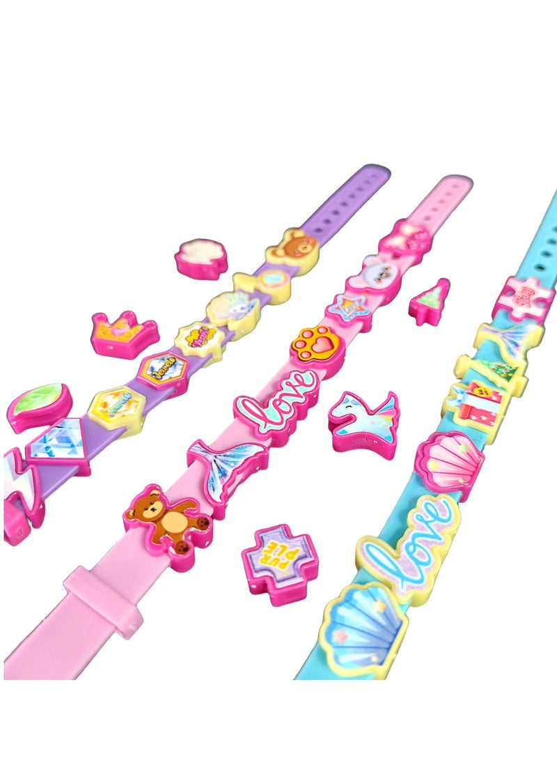 BESTPEAK Jewelry Making Kit - Arts and Crafts for Girls Ages 3-7, Toys - Necklace Creative DIY Kit, No Wire Required  - Image 3