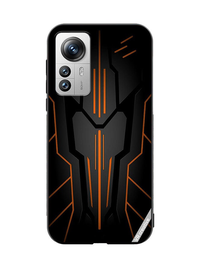 VR CREATIVE Protective Case Cover For Xiaomi 12 Pro Black Sark Design Multicolour - Image 1