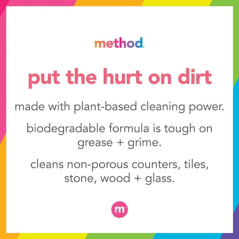 Method All-Purpose Cleaner Spray, Lime + Sea Salt, Perfect for Most Counters, Tiles, Stone, and More, 28 oz Spray Bottles, (Pack of 1) - Image 3