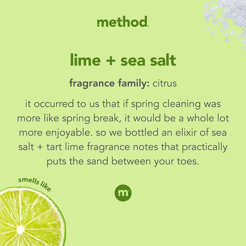 Method All-Purpose Cleaner Spray, Lime + Sea Salt, Perfect for Most Counters, Tiles, Stone, and More, 28 oz Spray Bottles, (Pack of 1) - Image 2