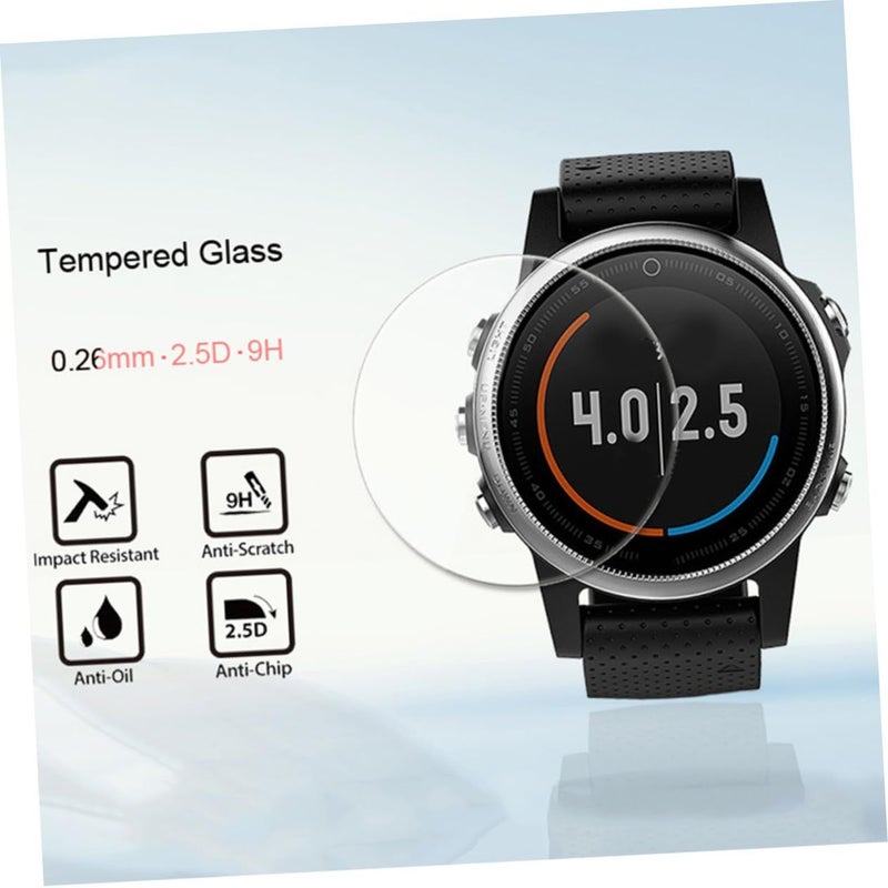 5Pcs Tempered Glass Screen Protector Durable Scratch Resistant Film Compatible Smartwatch Accessories - Image 5