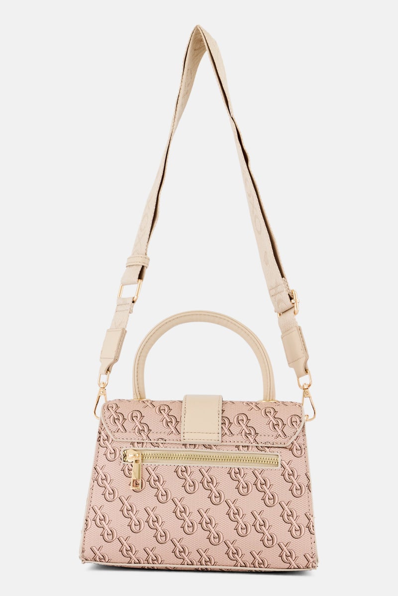 XOXO Women Brand Logo Crossbody Bag, Tan  - Image 2