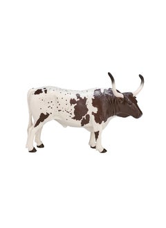 MOJO MOJO Texas Longhorn Bull Realistic Farm Animal Toy Replica hand painted figurine  - Image 4