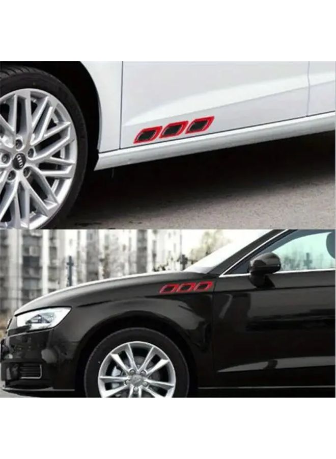3D Car Shape Reflective Strips Vehicle Reflective Stickers Blue License Plate Warning Signs Side Door Bumper Scratch Resistant Stickers Mudguard Collision Prevention Stickers - Image 3