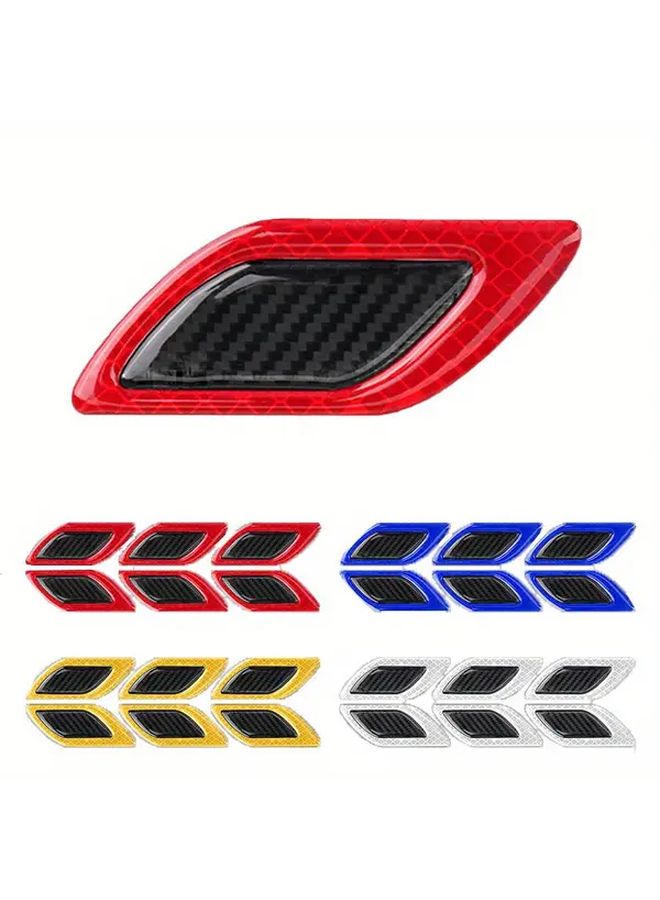 3D Car Shape Reflective Strips Vehicle Reflective Stickers Blue License Plate Warning Signs Side Door Bumper Scratch Resistant Stickers Mudguard Collision Prevention Stickers - Image 1