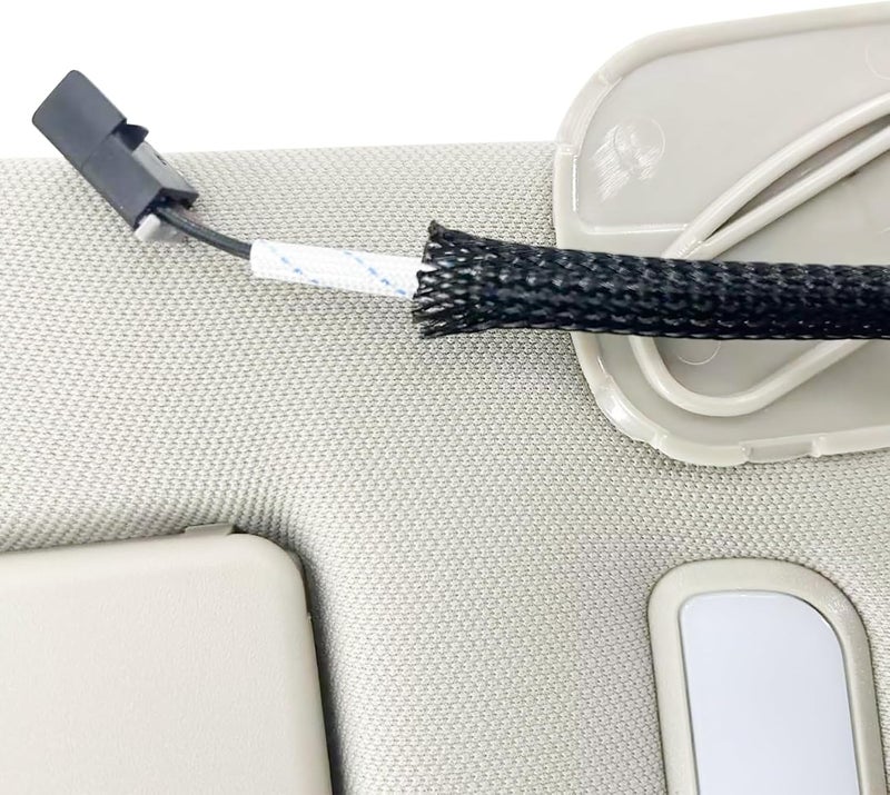 DYRDINSHOW Left Driver & Right Passenger Sun Visor for 2007-2014 Chevy Suburban, Tahoe, GMC Sierra, Cadillac Escalade - Image 5