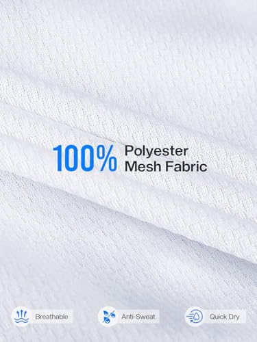 ARSUXEO Cycling Jersey Men Short Sleeves Ultra-Comfortable Road Bike Jersey Biking Bicycle Shirt White Medium - Image 4