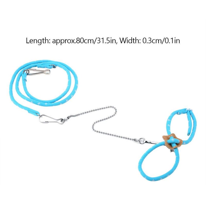 Adjustable Hamster Leash With Bell For Small Animals Training Blue - Image 5