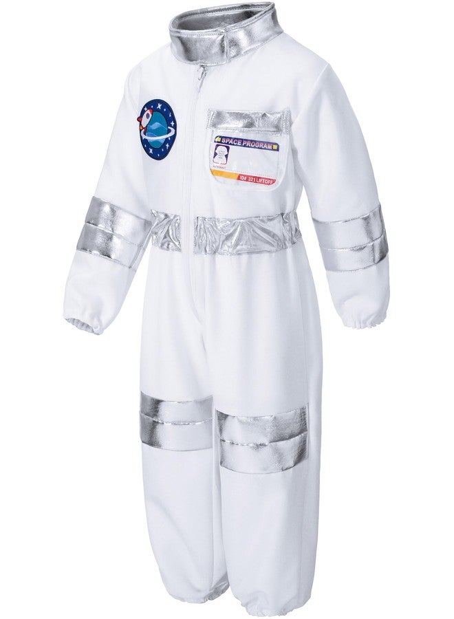 Irtysh Kids Astronaut Costume Flight Jumpsuit Halloween Cosplay Costume With Helmet Gloves Role Play Costume Set(XL) - Image 3