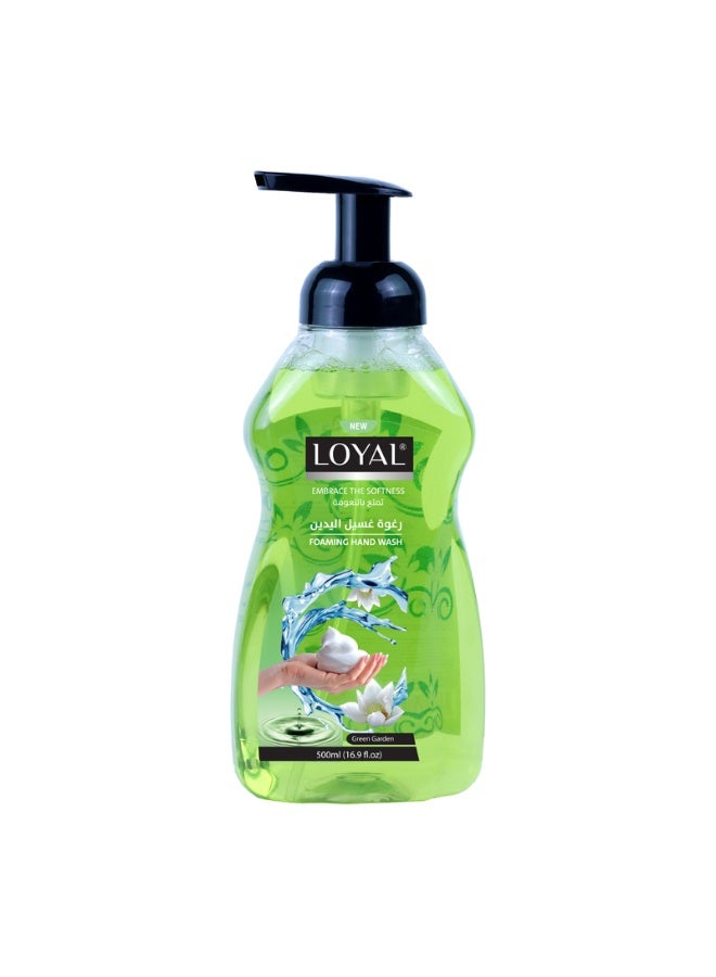 loyal Embrace the Softness Foaming Hand Wash Green Garden 500 ml - Image 1