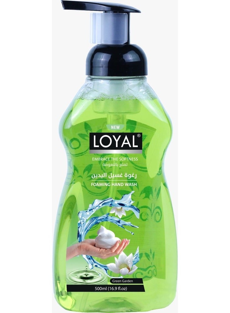 loyal Embrace the Softness Foaming Hand Wash Green Garden 500 ml - Image 1