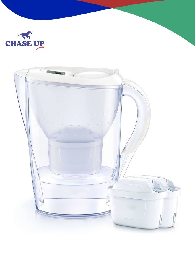 Chase Up Alkaline Water Filter Pitcher with Filter, 14 Cup Digital Display Water Purifier Pitcher in BPA Free for Quick Clear Chlorine, Fluoride, Heavy Metals, Odor, Bad Taste - Image 1