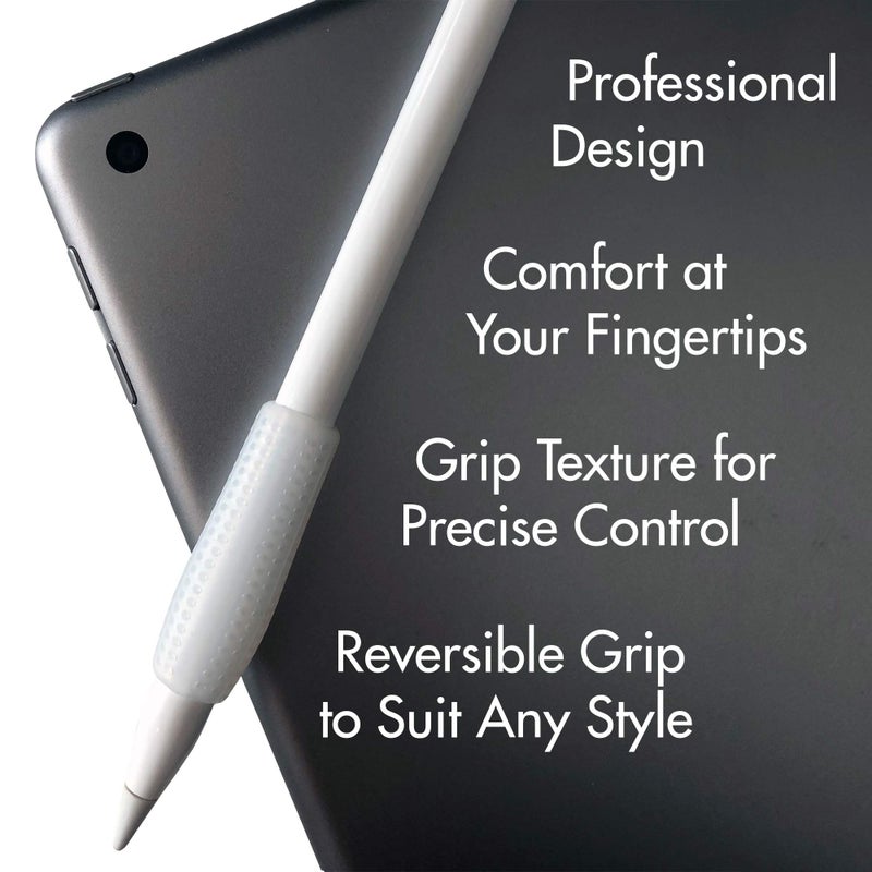 Chrome Cherry Omni Grip 6-Pack of Premium Comfort Grips, Perfect for Apple Pencil, Apple Pencil 2, Styluses, Pens and Pencils - Image 3
