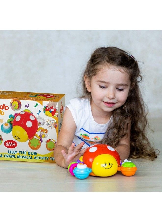 KiddoLab Musical Crawling Ladybug Toy Pull And Go Developmental Play For 618 Month Old Babies And Toddlers With Fun Sounds, Melodies And Colorful Beads  - Image 5