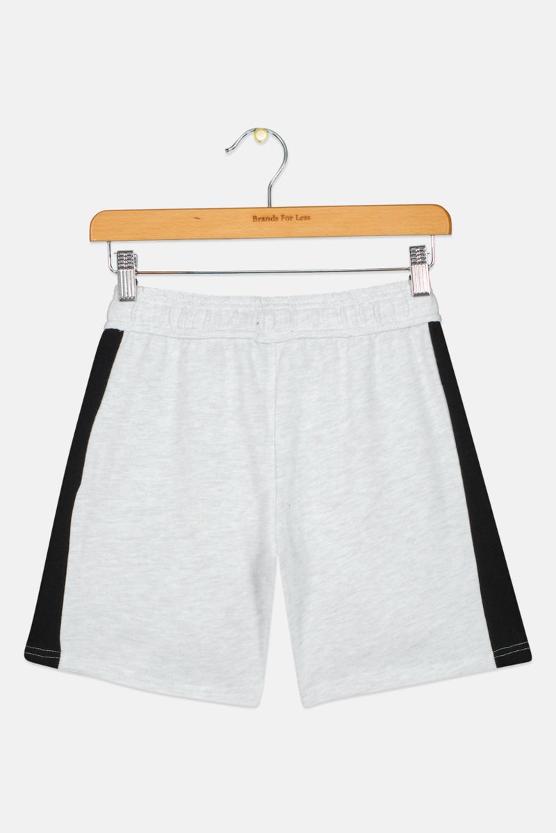 NBA Kids Boy Sportswear Fit Running Shorts, Light Grey - Image 2