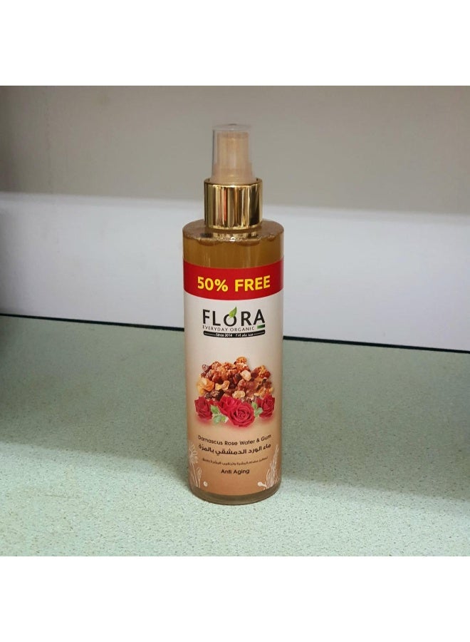 Damascus rose water with Gum Minimize skin pores and deeply moisturize the skin.