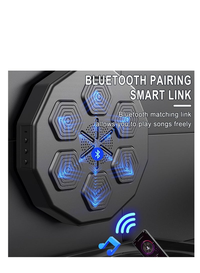 Cool Baby Style COOLBABY Electronic Music Boxing Machine,Can Connect to Bluetooth Smart Music Boxing Machine with 1 Pairs of Boxing Gloves for Amateur Home Workout - Image 5