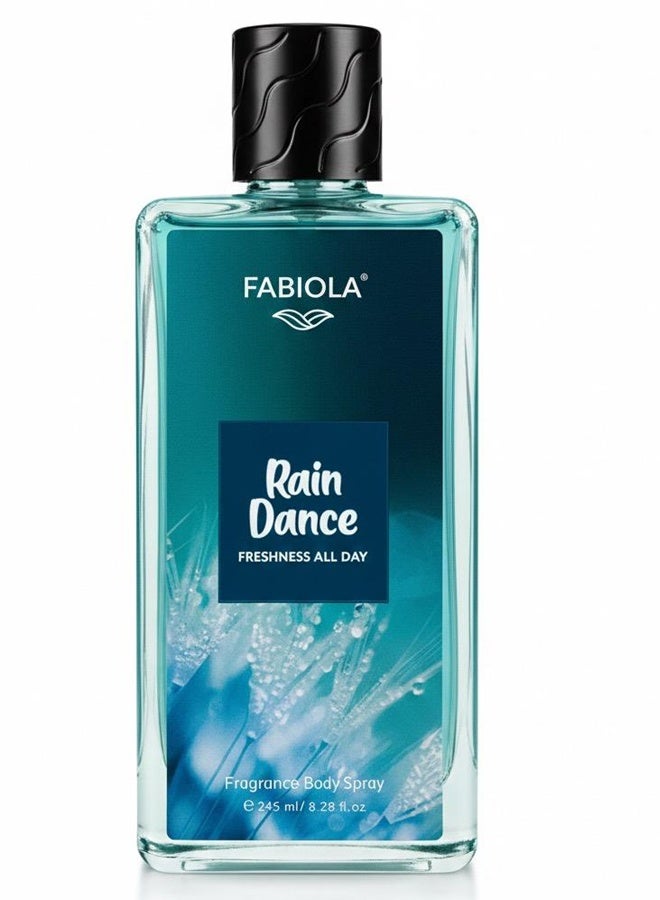 Fabiola rain dance freshness all day frogrance body spray 245 ml